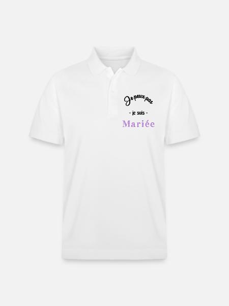 MARIEE. EVJF - Polo PREPSTER bio Stanley/Stella Unisexe - blanc