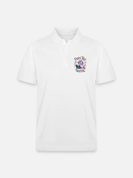 Fairy Tale Writer - Stanley/Stella Unisex Organic Polo Shirt PREPSTER - white
