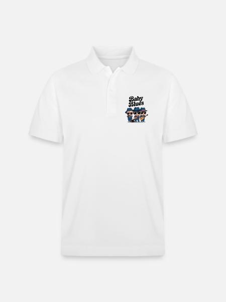 Baby Blues - Polo PREPSTER bio Stanley/Stella Unisexe - blanc