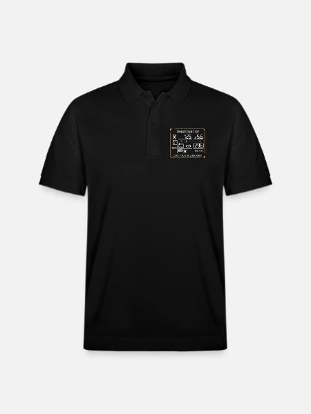 photographer - Stanley/Stella Unisex Organic Polo Shirt PREPSTER - black