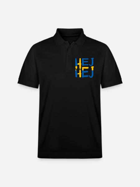 HEJ HEJ SWEDEN - Stanley/Stella Unisex Organic Polo Shirt PREPSTER - black