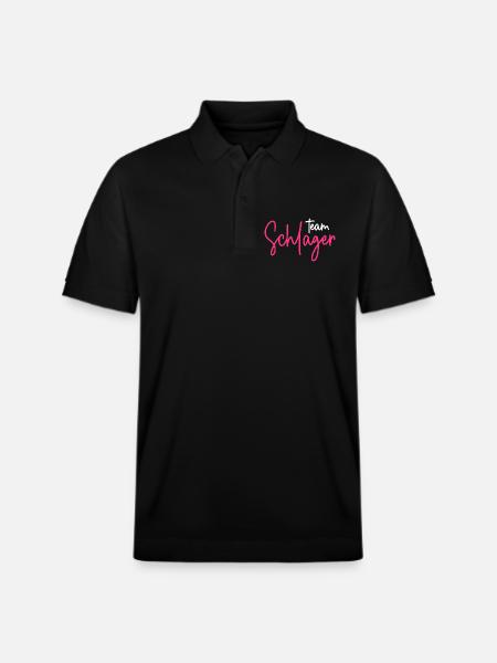 Team Schlager - Stanley/Stella Unisex Bio-Poloshirt PREPSTER - Schwarz