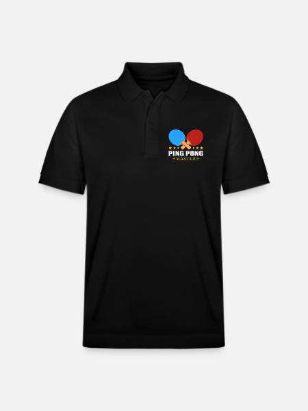 Ping-pong - Polo PREPSTER bio Stanley/Stella Unisexe - noir
