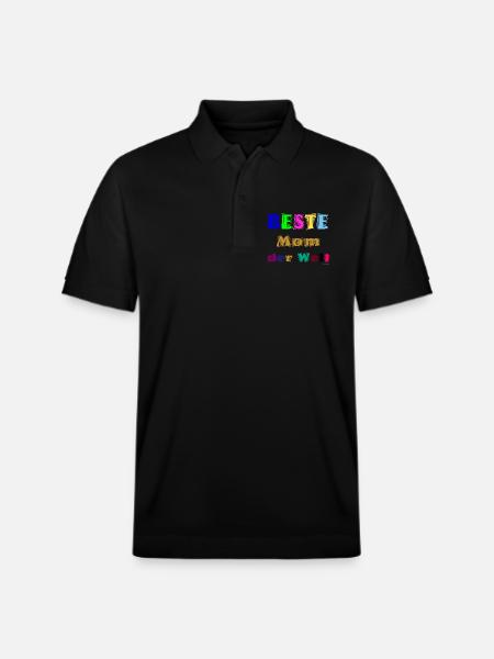Beste Mutter der Welt - Stanley/Stella Unisex Bio-Poloshirt PREPSTER - Schwarz
