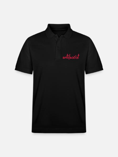 Always Antifascist - Stanley/Stella Unisex Bio-Poloshirt PREPSTER - Schwarz