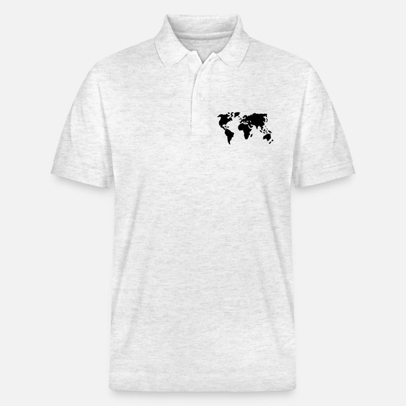 Welt - Stanley/Stella Unisex Bio-Poloshirt PREPSTER - Weiß meliert