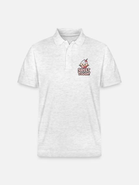 Sweet But Tough! - Stanley/Stella Unisex Organic Polo Shirt PREPSTER - heather white