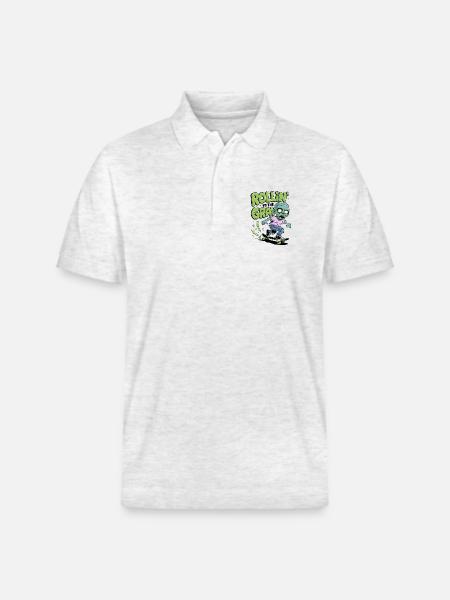 Rollin zum Grab - Stanley/Stella Unisex Bio-Poloshirt PREPSTER - Weiß meliert