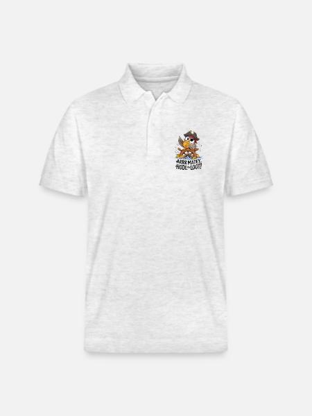 Hodl The Loot! - Stanley/Stella Unisex Organic Polo Shirt PREPSTER - heather white