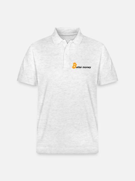 Better money - Stanley/Stella Unisex Bio-Poloshirt PREPSTER - Weiß meliert