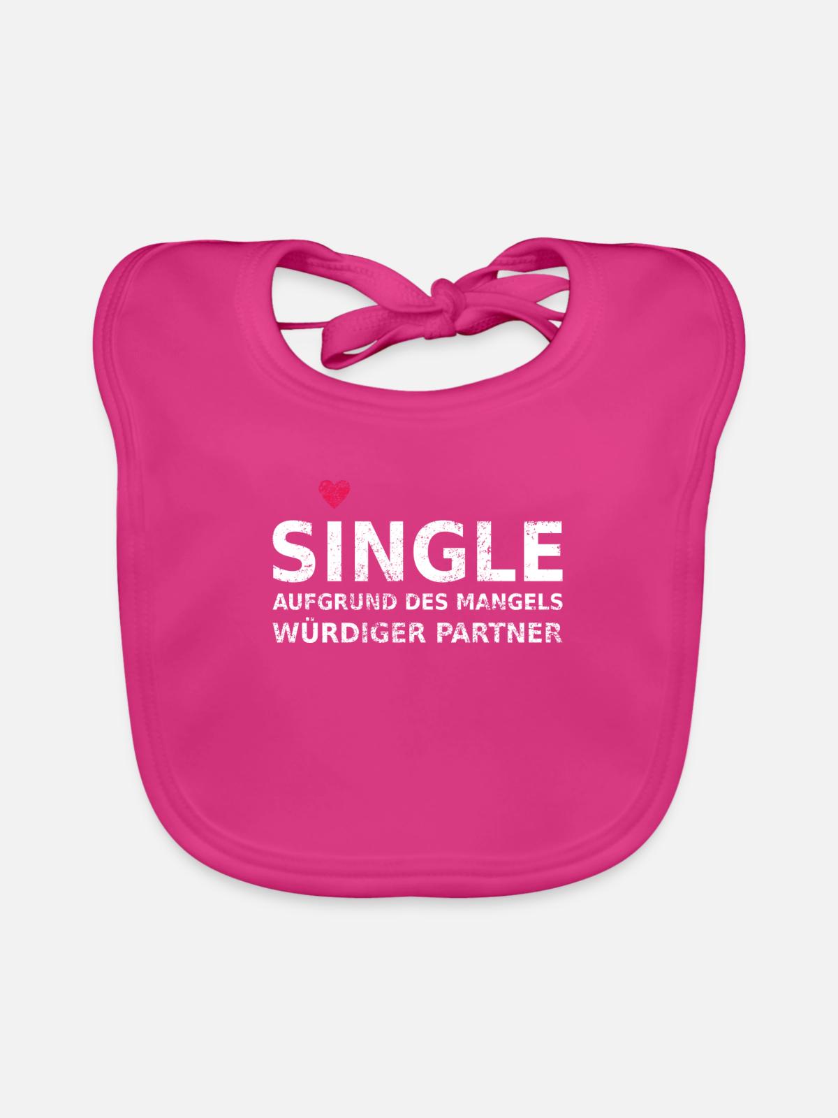 Single - Baby Bio-Lätzchen - Fuchsia - Vorne