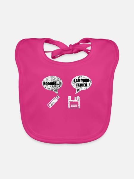 IT Informatik Technik Techniker Witz Spruch Lustig - Baby Bio-Lätzchen - Fuchsia