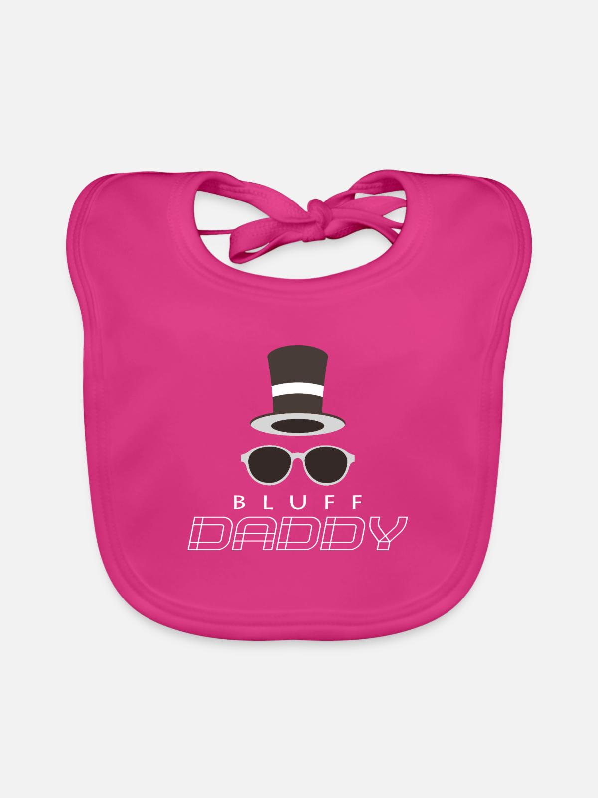 Poker - Baby Bio-Lätzchen - Fuchsia - Vorne