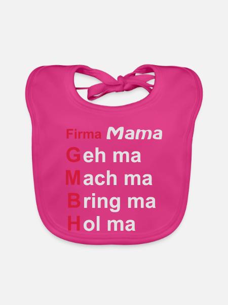 firma mama - Baby Bio-Lätzchen - Fuchsia