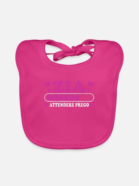 Presto Zia - Baby Bio-Lätzchen - Fuchsia - Vorne