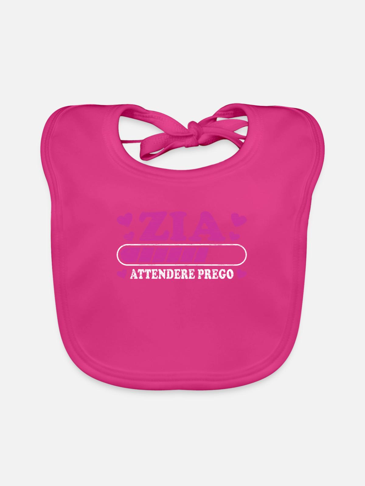 Presto Zia - Baby Bio-Lätzchen - Fuchsia - Vorne
