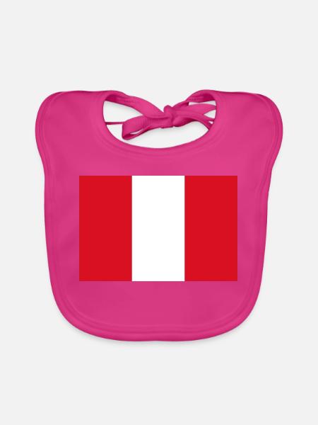 Peru - Baby Bio-Lätzchen - Fuchsia