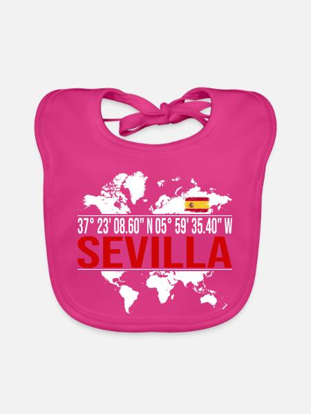 Sevilla - Baby Bio-Lätzchen - Fuchsia