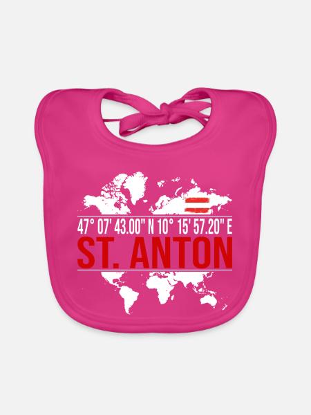 St. Anton - Baby Bio-Lätzchen - Fuchsia