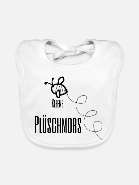 Kleene Plüschmors - Baby Bio-Lätzchen - Weiß