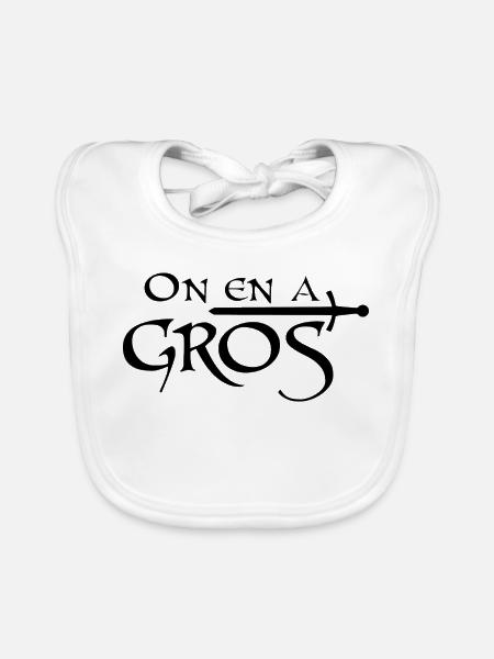 On en a gros - Bavoir bio Bébé - blanc