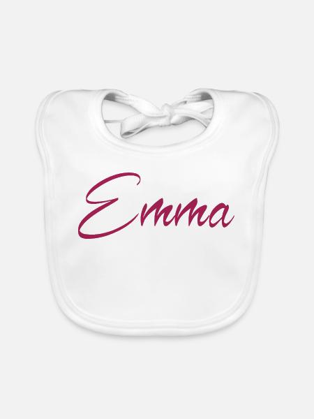 Emma - Baby Bio-Lätzchen - Weiß