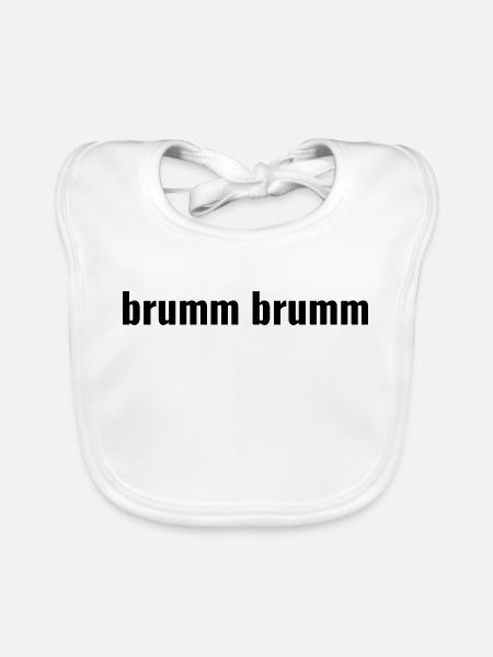 hum hum - Organic Baby Bibs - white - Front
