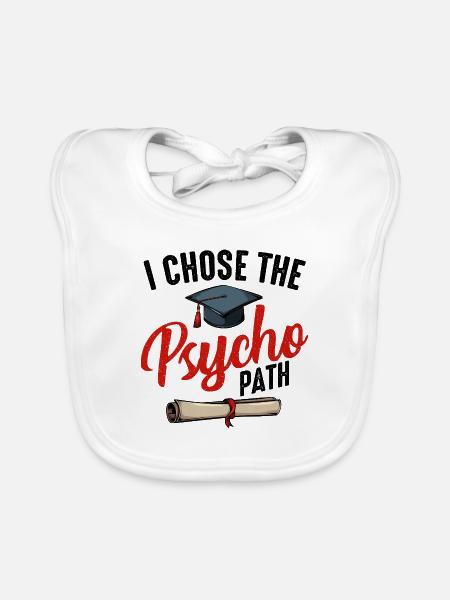 psychologue - Bavoir bio Bébé - blanc - Devant