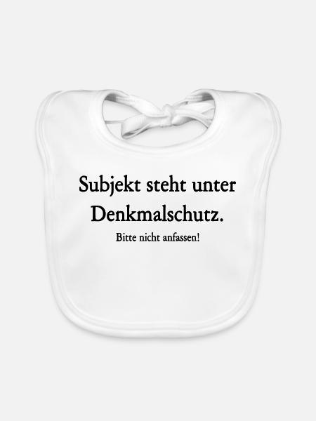 subjekt denkmalschutz - Baby Bio-Lätzchen - Weiß