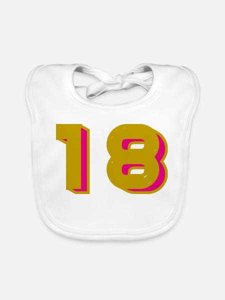 18 - Baby Bio-Lätzchen - Weiß - Vorne