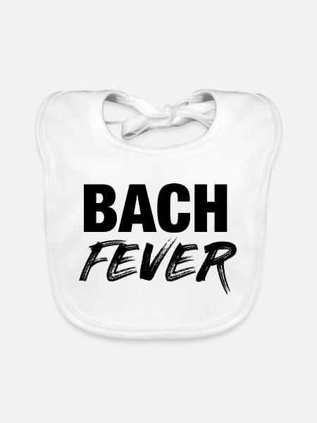 T-shirt de Johann Sebastian Bach - Bavoir bio Bébé - blanc - Devant