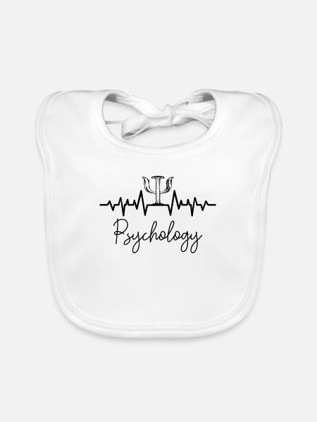 psychologue - Bavoir bio Bébé - blanc - Devant