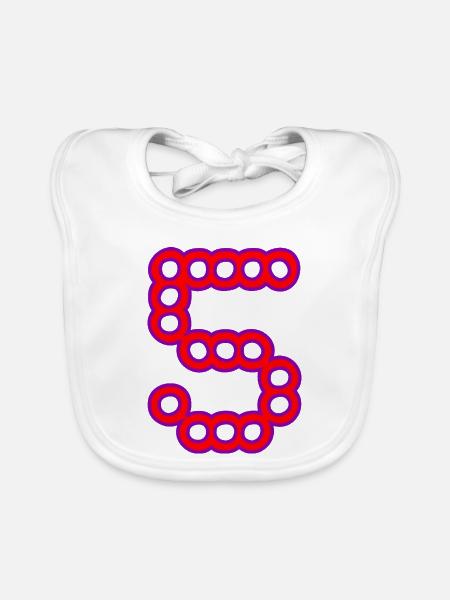 5. ANNIVERSARY. 5 YEARS. 5th ANNIVERSARY - Organic Baby Bibs - white - Front