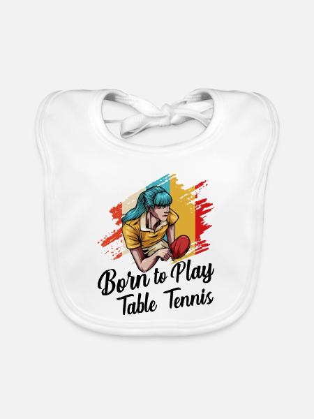 Ping-pong - Bavoir bio Bébé - blanc - Devant