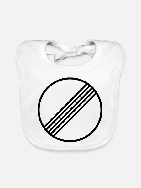 UNBEGRENZT MINIMAL by Unbegrenzt Apparel - Baby Bio-Lätzchen - Weiß