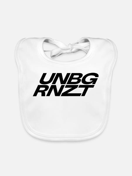 UNBGRNZT by Unlimited Apparel - Organic Baby Bibs - white - Front