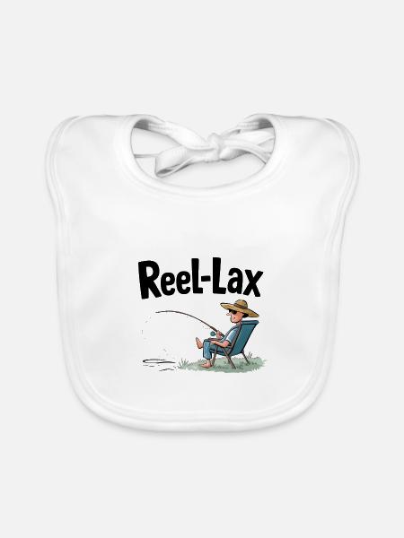 Reel-lax - Organic Baby Bibs - white - Front