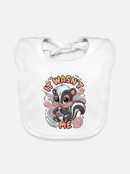It Wasn't Me - Organic Baby Bibs - white
