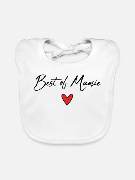 GRANNY. MOTHER'S DAY. HAPPY BIRTHDAY GRANDMA. I LOVE YOU - Organic Baby Bibs - white - Front
