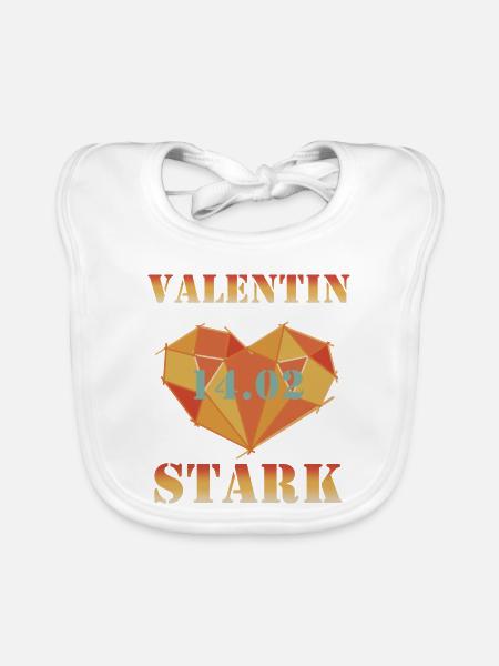 Valentin Stark - Baby Bio-Lätzchen - Weiß