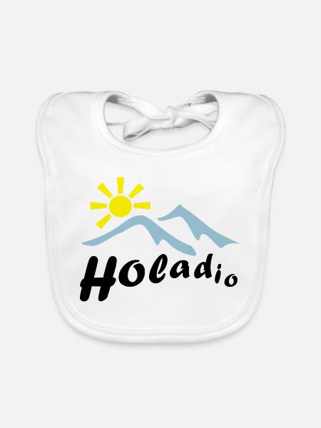 holadio - Baby Bio-Lätzchen - Weiß - Vorne