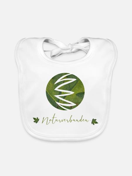 naturverbunden Naturliebhaber Natur - Baby Bio-Lätzchen - Weiß - Vorne