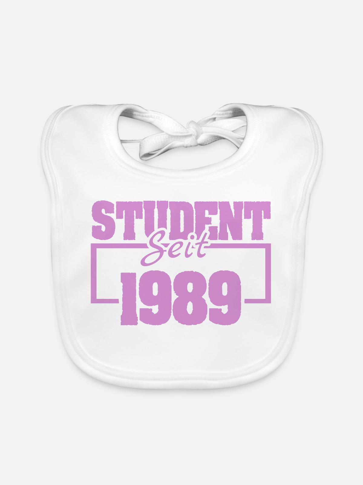 seit 1989 - Baby Bio-Lätzchen - Weiß - Vorne