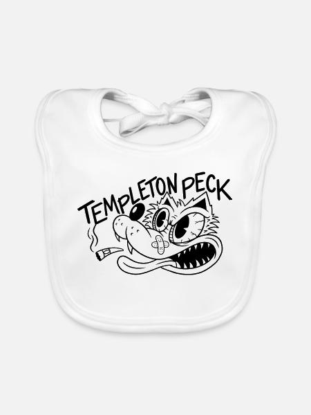 Templeton Peck Wolf - Baby Bio-Lätzchen - Weiß