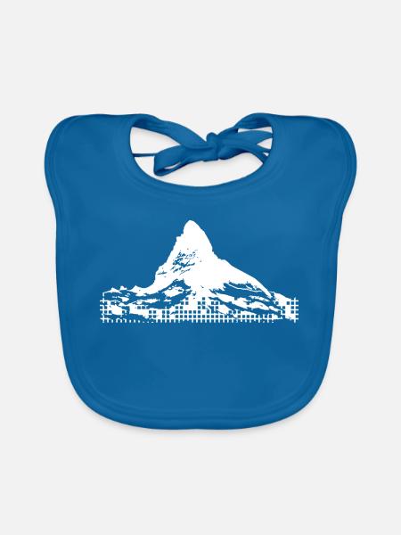 Matterhorn - Baby Bio-Lätzchen - Pfauenblau