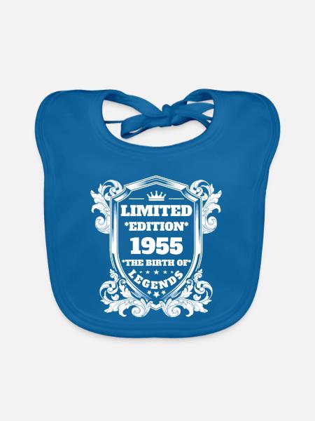 1955 - Baby Bio-Lätzchen - Pfauenblau