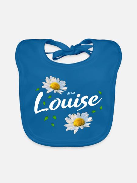 Louise - Baby Bio-Lätzchen - Pfauenblau - Vorne