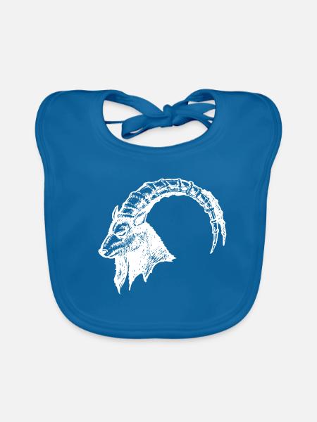 STEINBOCK - Baby Bio-Lätzchen - Pfauenblau