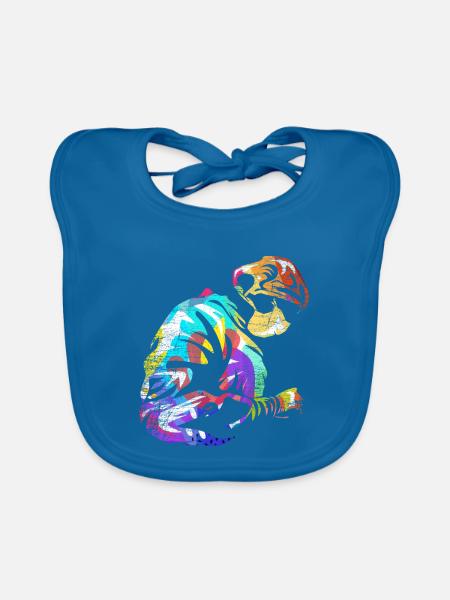 Neurochirurgin Doktor Geschenk - Baby Bio-Lätzchen - Pfauenblau