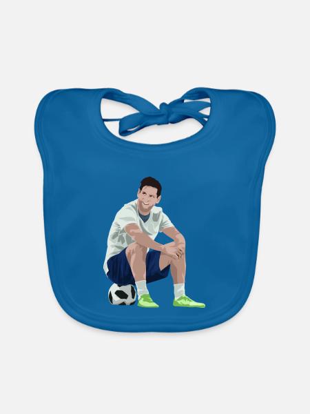 Furiose Sitzfussball Meisterschaft - Baby Bio-Lätzchen - Pfauenblau